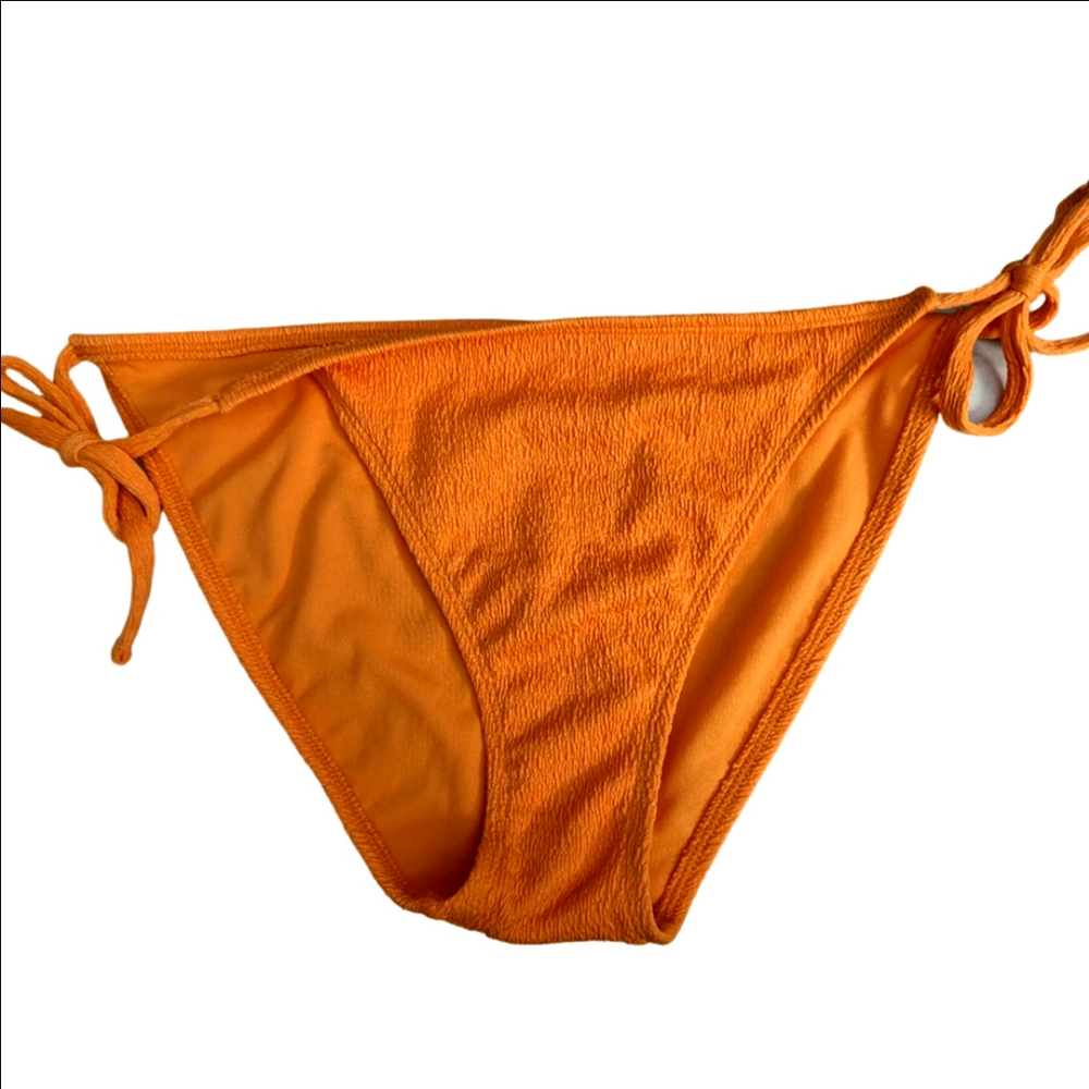 Shade And Shore Low Rise Cheeky Orange Bikini Bottoms Size L